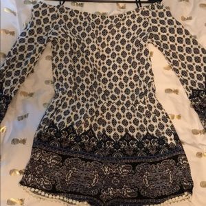 off the shoulder romper